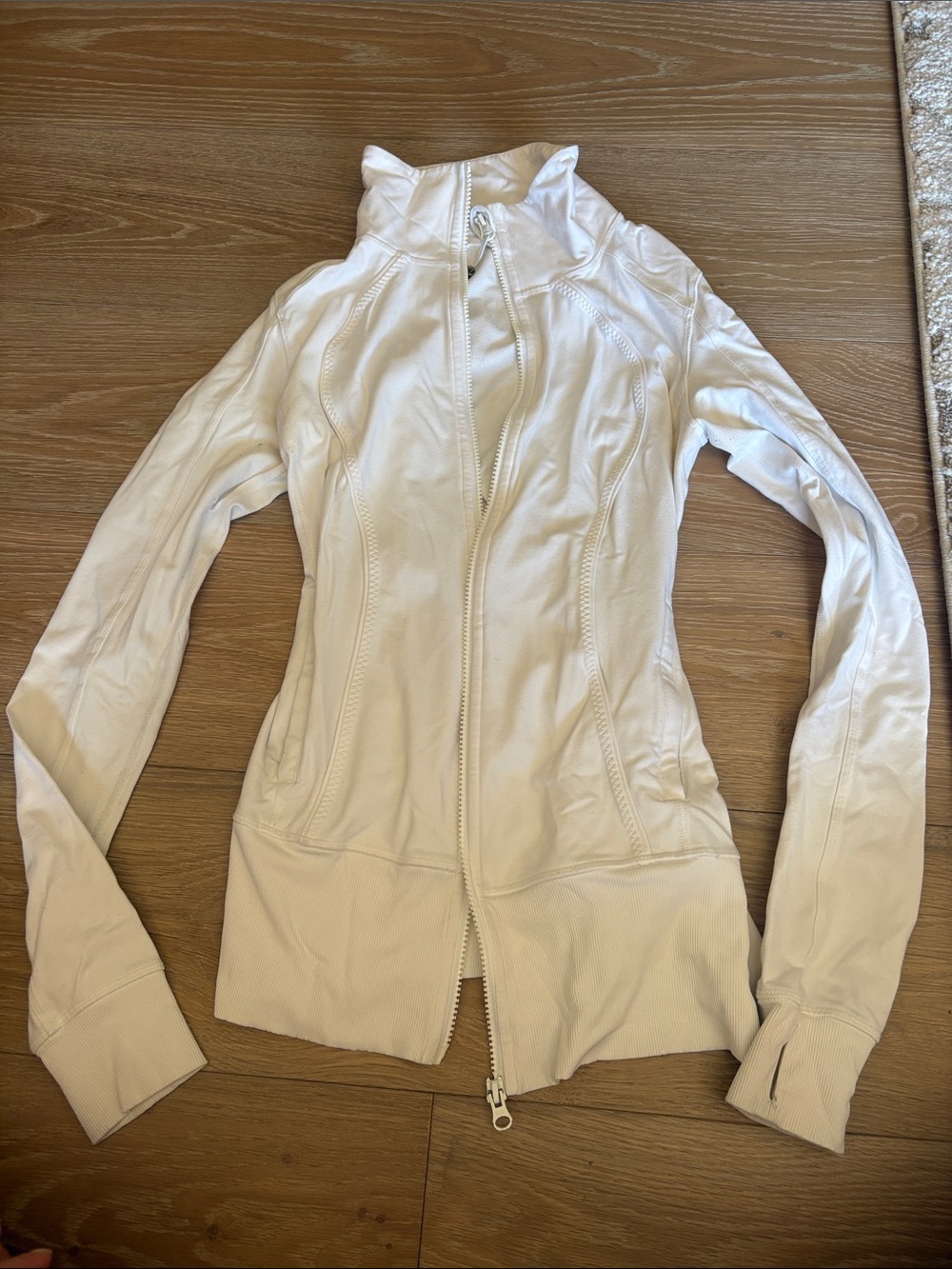 Lululemon White Women's Zip-Front Active Jacket
